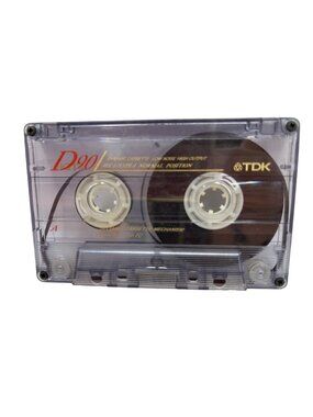 2 Vintage TDK D90 Audio Cassette Tape A119